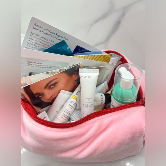 35 Piece skincare set Peter Thomas Roth / Clarins / Bobbie Brown w/ Pink bag - Picture 11 of 13